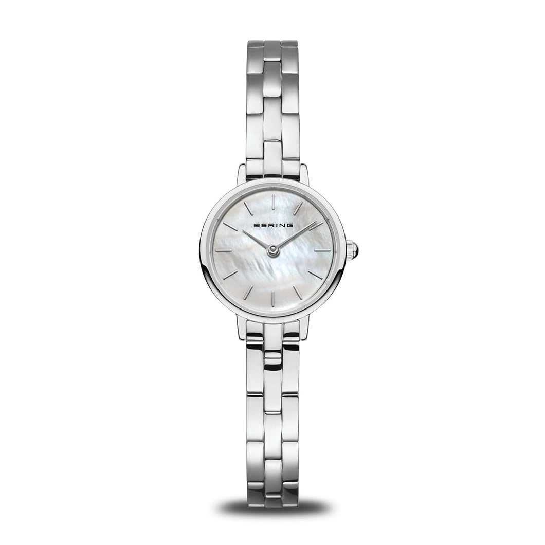Bering Watch - Ladies Steel with Mother of Pearl Dial