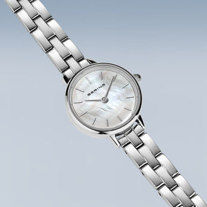Bering Watch - Ladies Steel with Mother of Pearl Dial