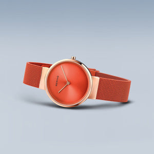 Bering Watch - Classic Rose Gold and Orange