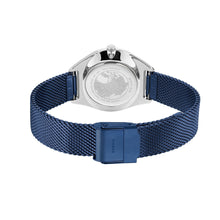 Load image into Gallery viewer, Bering Ladies Blue Mesh Strap Solar Watch