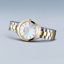 Load image into Gallery viewer, Bering Ladies Solar Watch Mother of Pearl Face