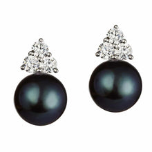 Load image into Gallery viewer, Jersey Pearl Soiree Earrings - Peacock