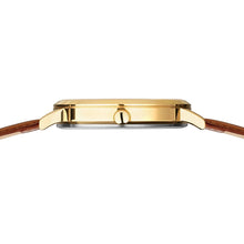 Load image into Gallery viewer, Bering Watch - Unisex Gold Plated & Titanium Tan Strap