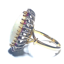 Load image into Gallery viewer, Secondhand Opal, Ruby and Diamond Ring