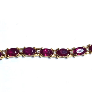 Secondhand Ruby and Diamond Bracelet