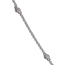 Load image into Gallery viewer, 18ct White Gold Rose Cut Sapphire and Diamond Necklace