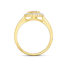 Load image into Gallery viewer, 9ct Gold Garnet and Diamond Ring