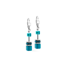 Load image into Gallery viewer, Coeur De LIon Transformative Teal Drop Earrings