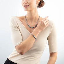 Load image into Gallery viewer, Coeur De Lion GeoCUBE Fusion Summer Necklace - Silver Couture