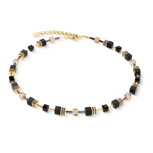 Load image into Gallery viewer, Coeur De Lion Necklace - GeoCUBE Onyx Black-Gold
