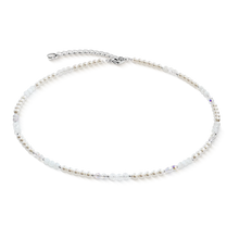 Load image into Gallery viewer, Coeur De Lion White Silver Bead Neklace