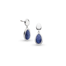 Load image into Gallery viewer, Kit Heath Pebble Azure Duo Droplet Earrings
