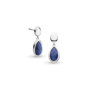 Kit Heath Pebble Azure Duo Droplet Earrings