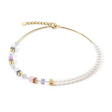 Load image into Gallery viewer, Coeur De Lion GeoCUBE Precious Fusion Pearl Necklace