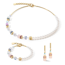 Load image into Gallery viewer, Coeur De Lion GeoCUBE Precious Fusion Pearl Necklace
