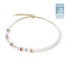 Load image into Gallery viewer, Coeur De Lion GeoCUBE Precious Fusion Pearl Necklace