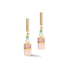 Load image into Gallery viewer, Coeur De Lion GeoCUBE Precious Fusion Pearl Earrings