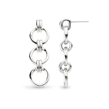 Load image into Gallery viewer, Kit Heath Bevel Unity Trio Drop Earrings