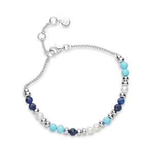 Kit Heath Coast Tumble Azure Gemstone Beaded Bracelet