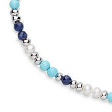 Load image into Gallery viewer, Kit Heath Tumble Azure Mixed Gemstone Beaded Necklace