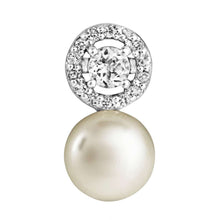 Load image into Gallery viewer, Jersey Pearl Amberley Halo Earrings