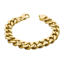 Load image into Gallery viewer, Mens Steel and Gold Plated Bracelet