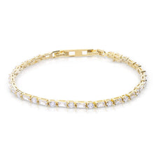 Load image into Gallery viewer, Diamonfire Cubic Zirconia Baguette and Round Tennis Bracelet