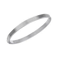 Load image into Gallery viewer, Ridged Hinged Bangle.