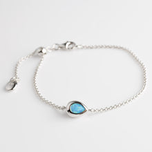 Load image into Gallery viewer, Kit Heath Coast Pebble Blue Synthetic Opal Slider Bracelet