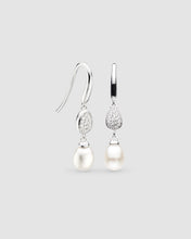 Load image into Gallery viewer, Kit Heath Coast Pebble Glisten Pavé Pearl Drop Earrings
