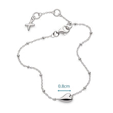 Load image into Gallery viewer, Kit Heath Desire Kiss Mini Heart Ball Chain Bracelet