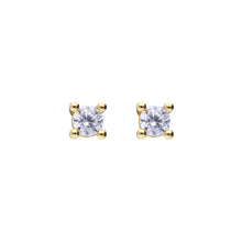 Load image into Gallery viewer, Diamonfire Cubic Zirconia Gold Plated Studs 3mm