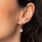 Load image into Gallery viewer, Diamonfire Cubic Zirconia Double Claw Solitaire French Hook Earrings - Gold Plate