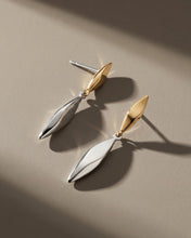 Load image into Gallery viewer, Kit Heath Glint Golden Two-Tone Drop Earrings