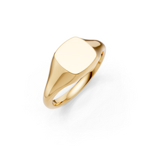 Load image into Gallery viewer, 9ct Gold Cushion Signet Ring - Small