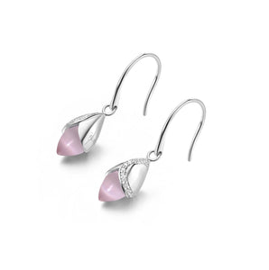 Fei Liu Magnolia Hook Earrings - Pink