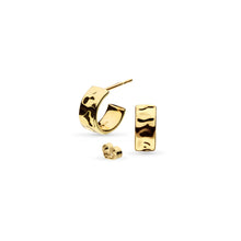 Load image into Gallery viewer, Kit Heath Mirage ReflectGolden Semi Hoop Stud Earrings