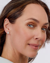Load image into Gallery viewer, Kit Heath Coast Pebble Glisten Pave CZ Large Stud Earrings.