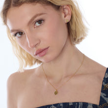 Load image into Gallery viewer, Kit Heath Mirage Reflect Golden Round Disc Necklace