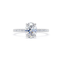 Load image into Gallery viewer, Platinum Oval Lab Grown Diamond Ring - 1.00ct