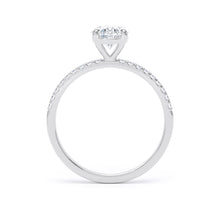 Load image into Gallery viewer, Platinum Oval Lab Grown Diamond Ring - 1.00ct