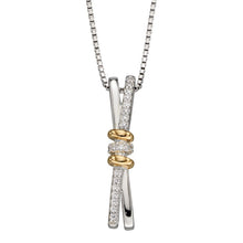 Load image into Gallery viewer, Fiorelli Sparkle Cross Over Pendant