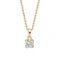 Load image into Gallery viewer, Diamonfire Cubic Zirconia Double Claw Solitaire Pendant - Gold Plate