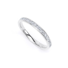 Load image into Gallery viewer, Platinum Princess Cut Diamond Eternity Ring 0.26CT