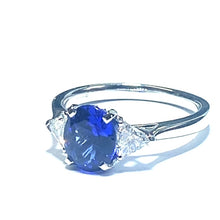 Load image into Gallery viewer, Platinum Tanzanite and Diamond Ring