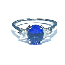 Load image into Gallery viewer, Platinum Tanzanite and Diamond Ring