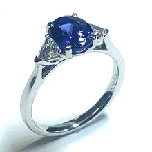 Load image into Gallery viewer, Platinum Tanzanite and Diamond Ring
