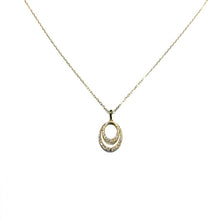 Load image into Gallery viewer, 18ct Gold Diamond Loop Necklace