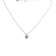 Load image into Gallery viewer, 18ct White Gold Heart Cut Diamond Necklace