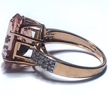 Load image into Gallery viewer, Secondhand 9ct Rose Gold Morganite Ring